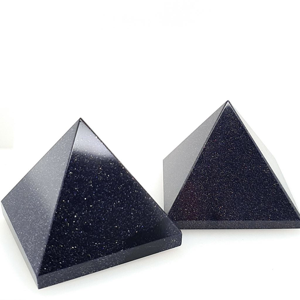 Blue Goldstone Pyramid