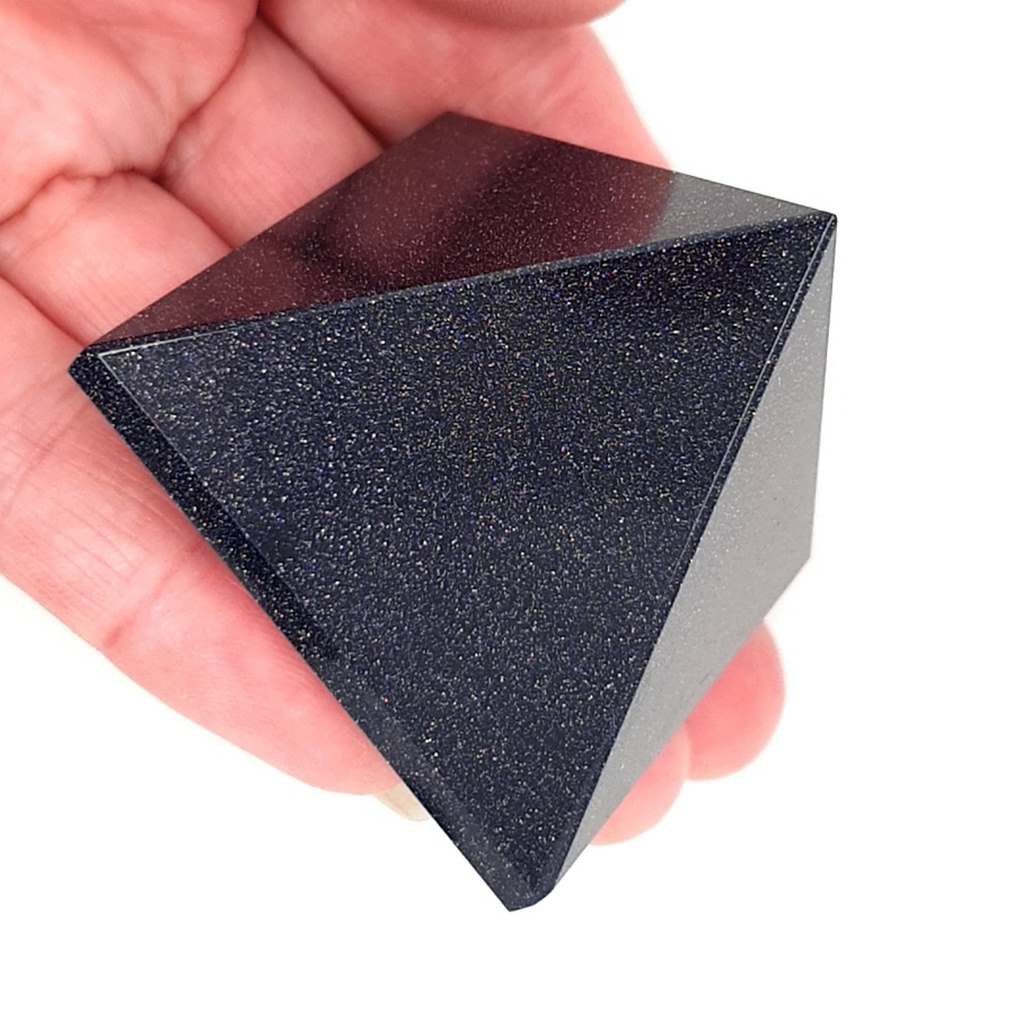 Blue Goldstone Pyramid