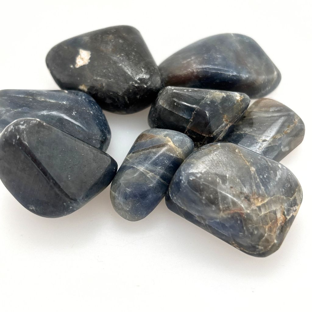 blue kyanite tumble stones