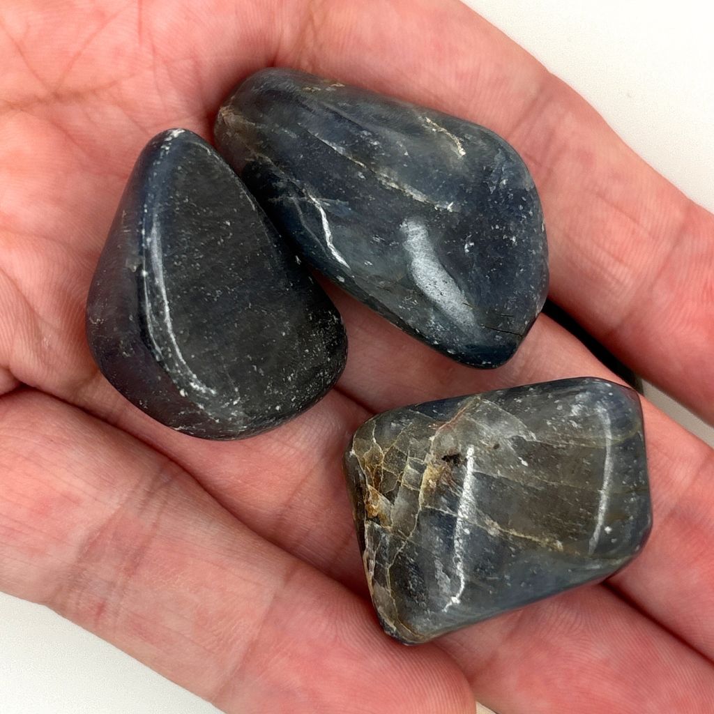 blue kyanite tumble stones
