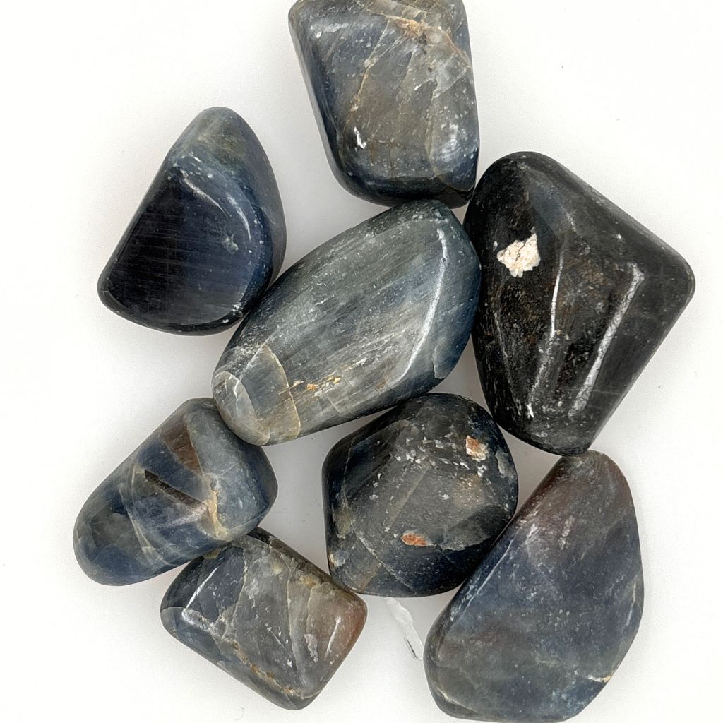 blue kyanite tumble stones