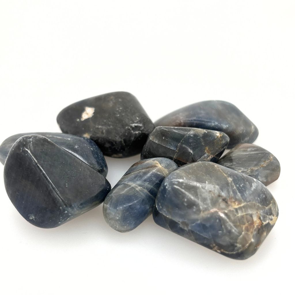 blue kyanite tumble stones