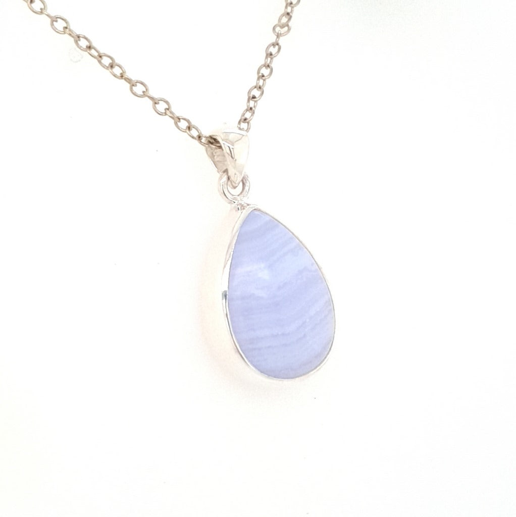 blue lace agate pendant