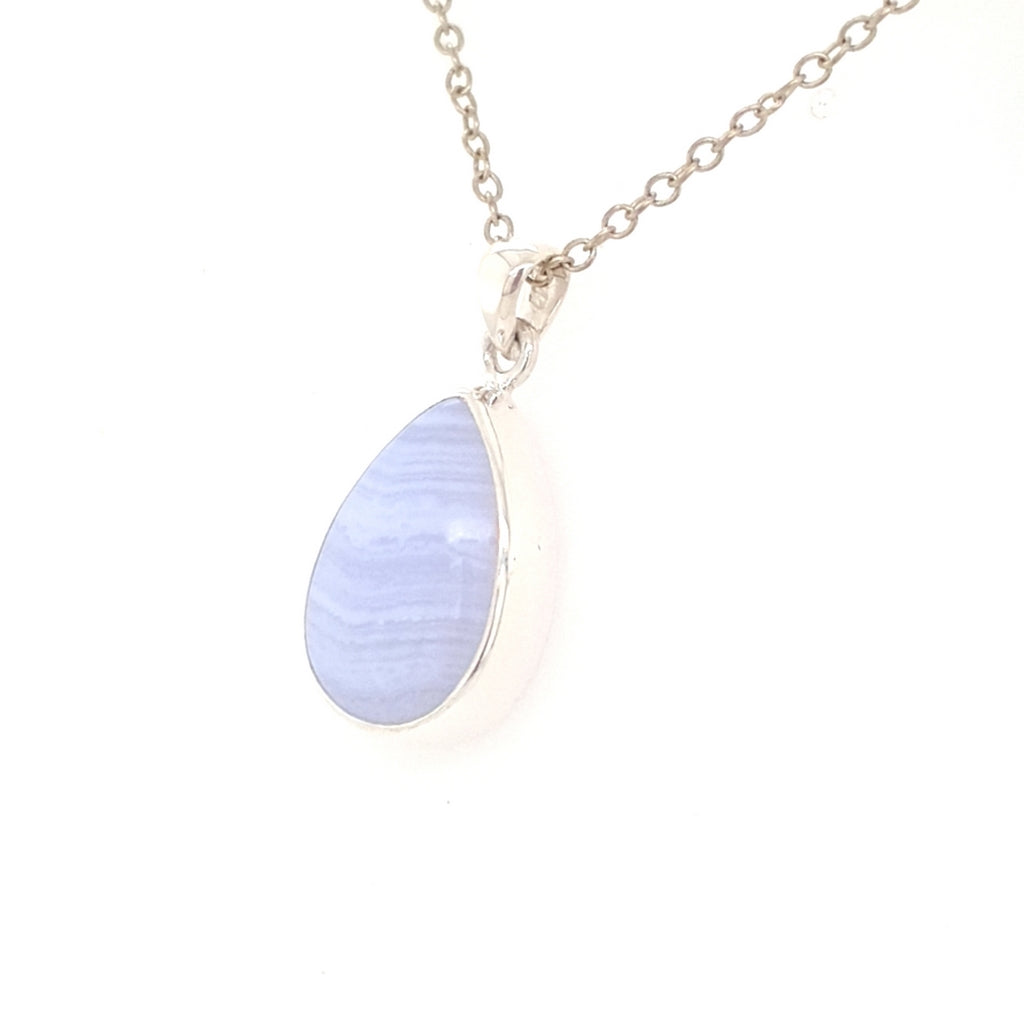 blue lace agate pendant
