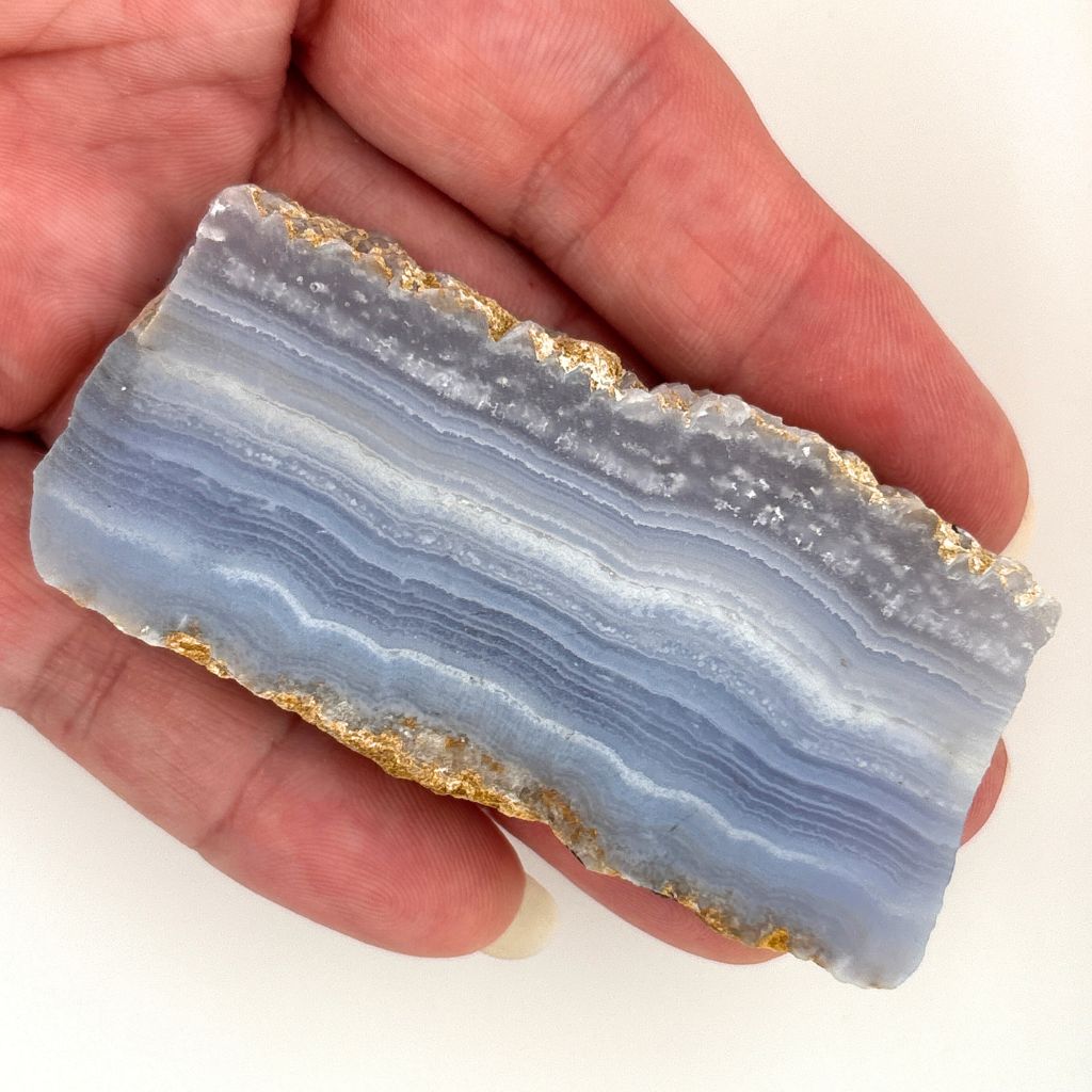 blue lace agate slice