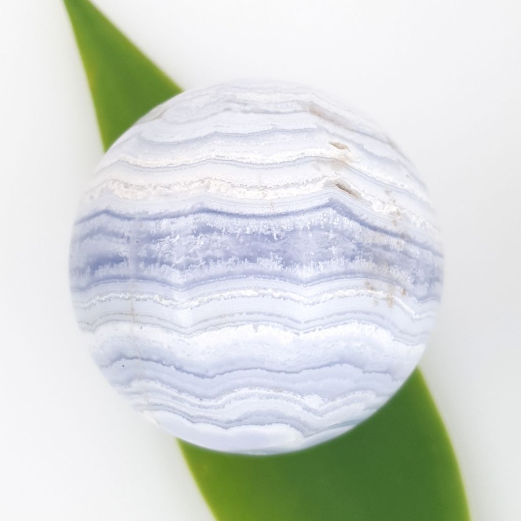 blue lace agate sphere