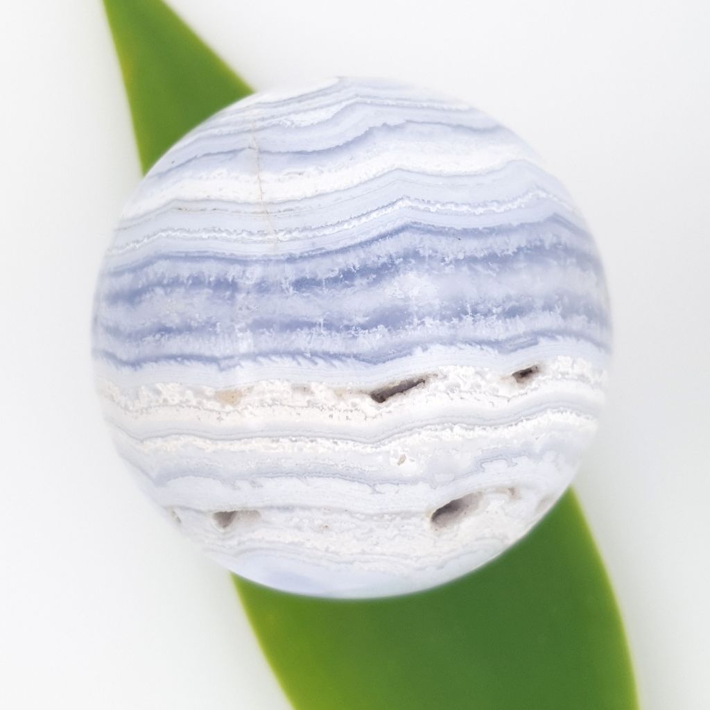 blue lace agate sphere