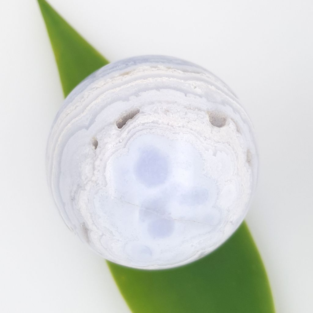 blue lace agate sphere