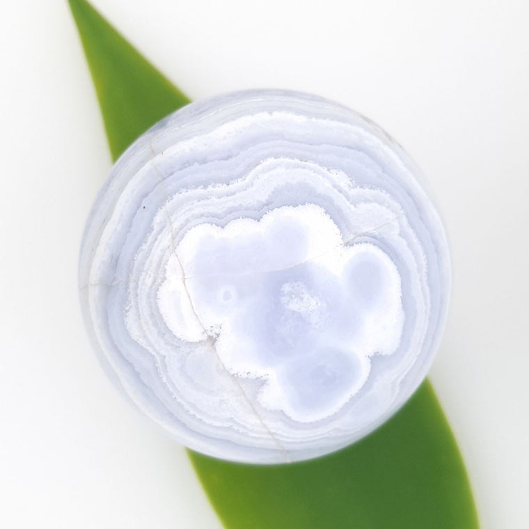 blue lace agate sphere