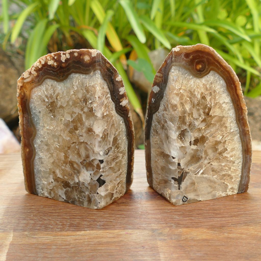agate bookends