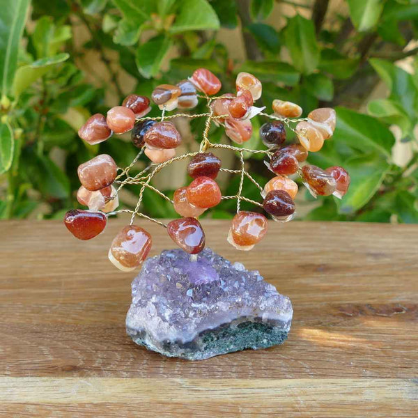 Crystal Gem Tree - Carnelian