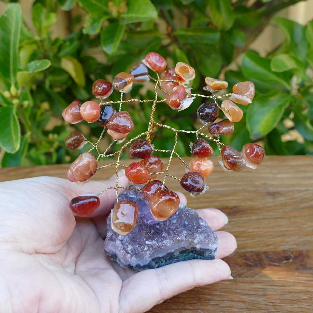 Crystal Gem Tree - Carnelian