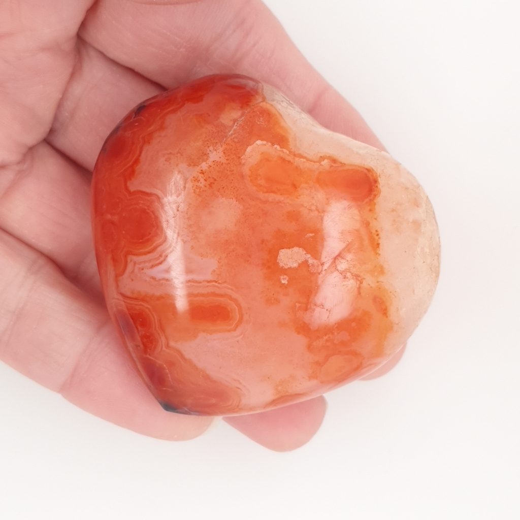 carnelian crystal heart