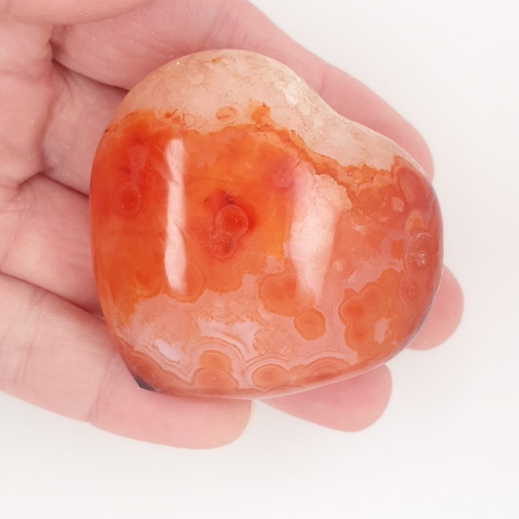 carnelian crystal heart