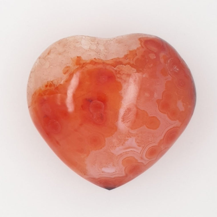 carnelian crystal heart