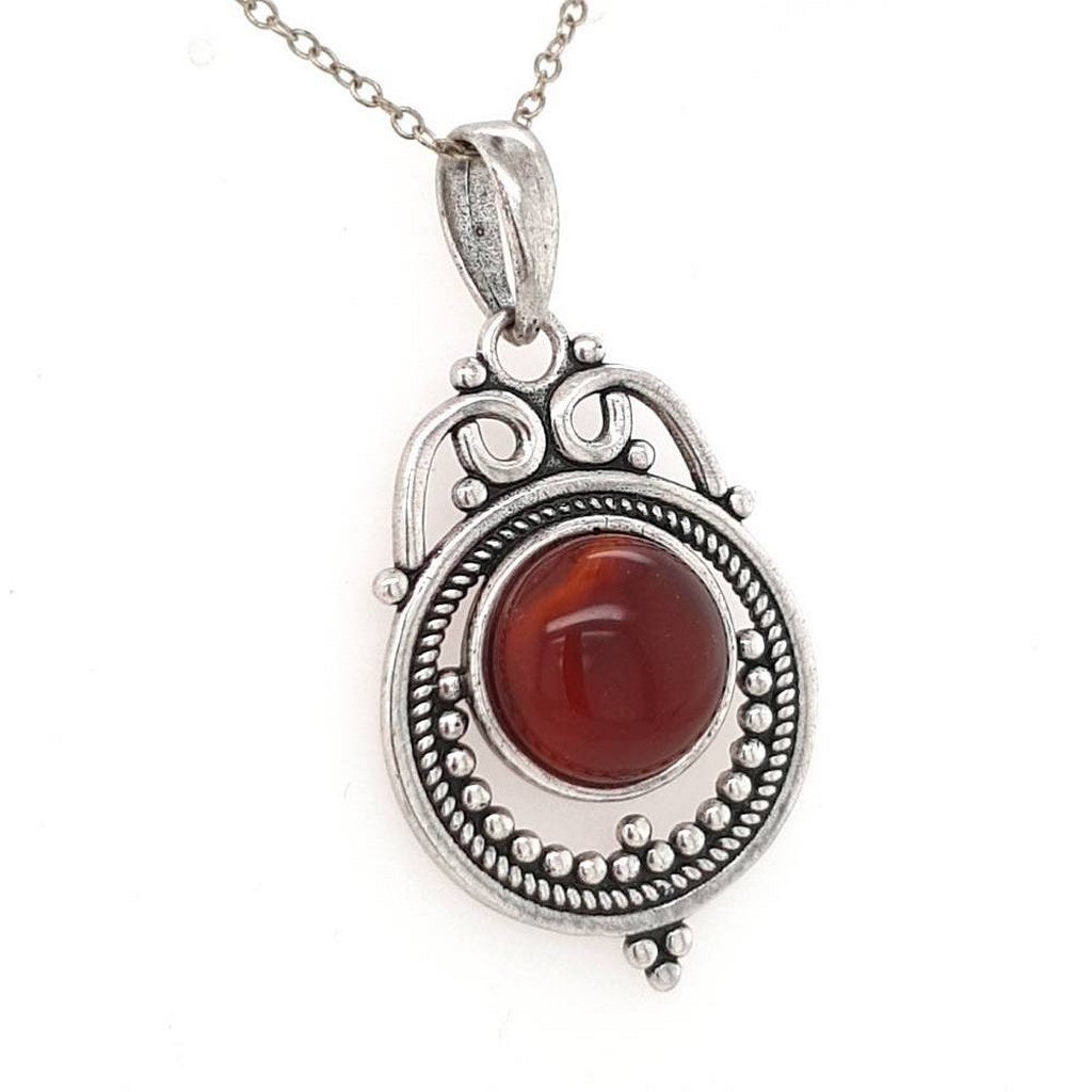 Carnelian Crystal Pendant