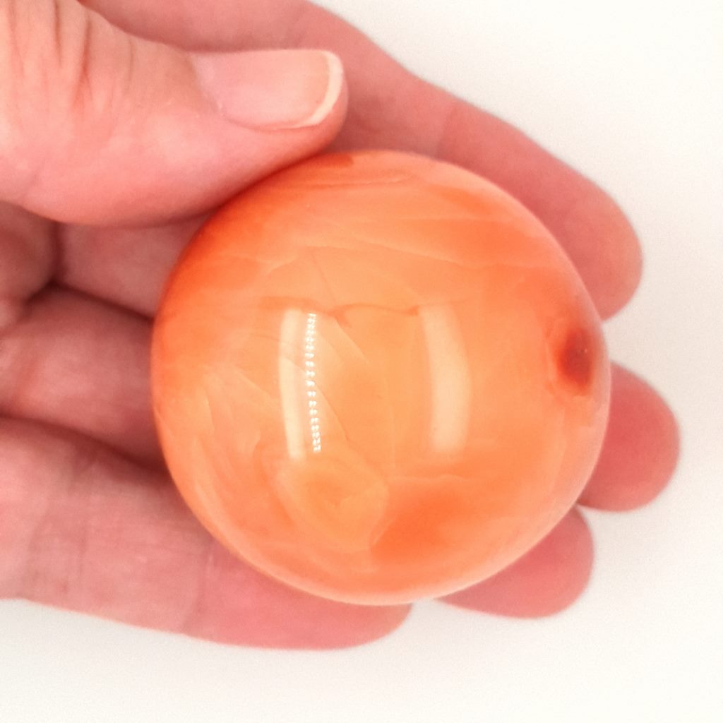 carnelian crystal sphere