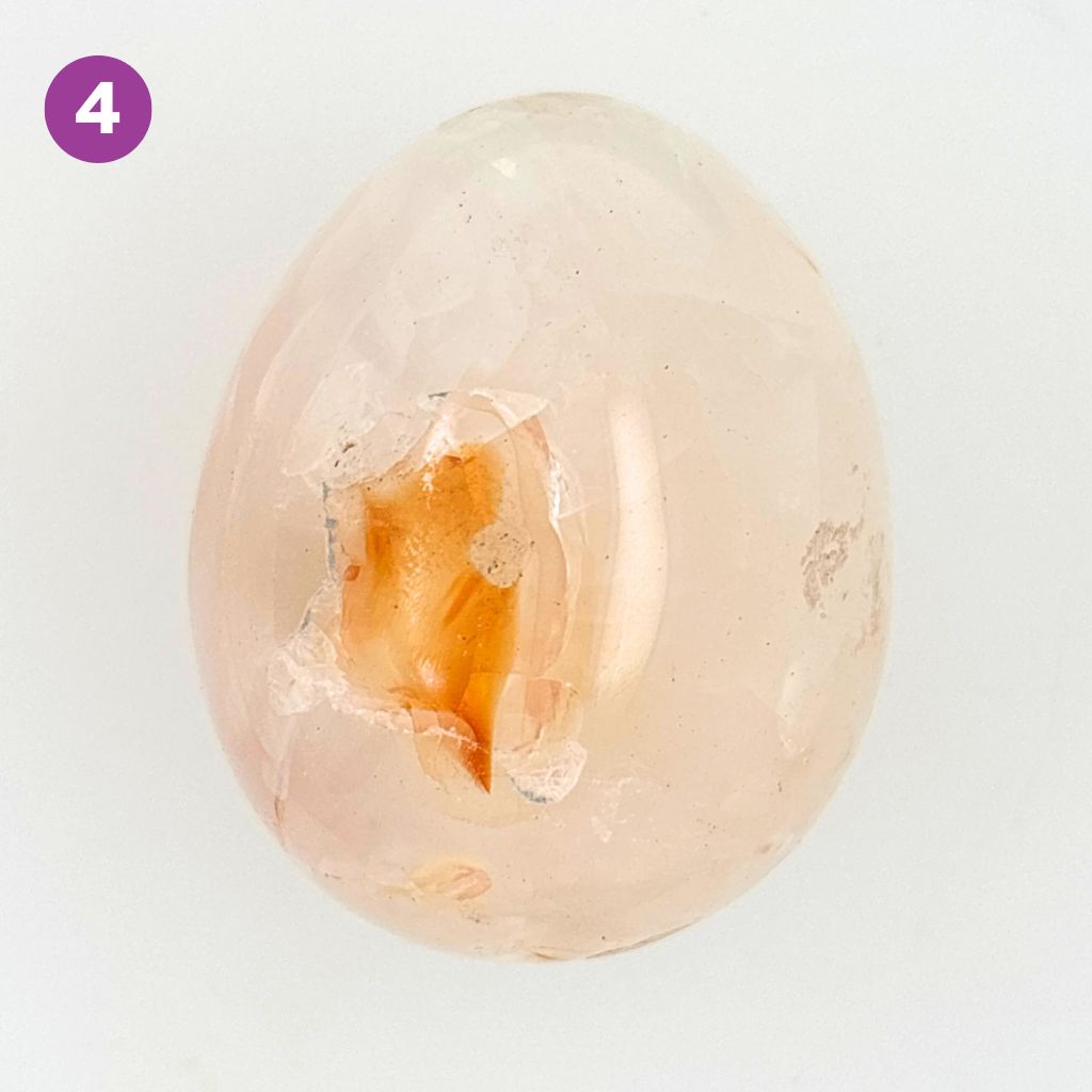 carnelian crystal polished egg
