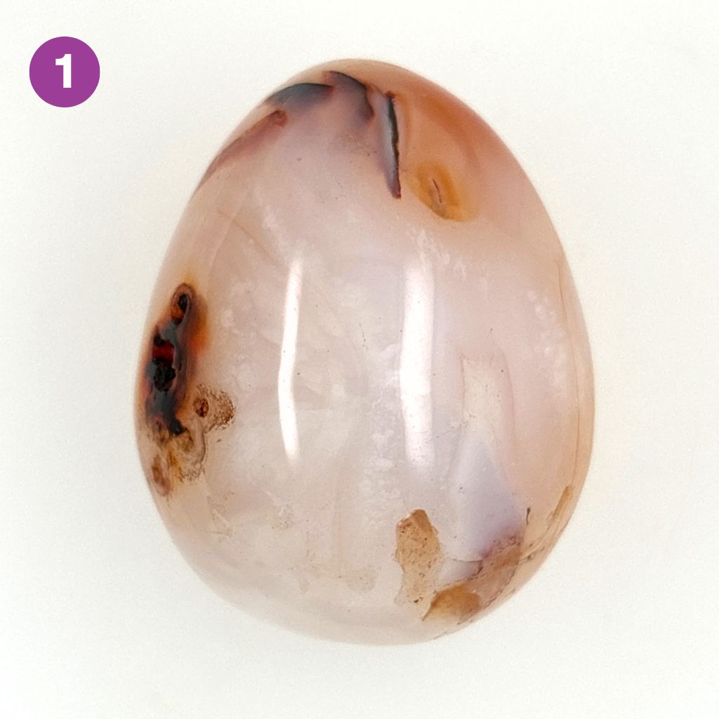 carnelian crystal polished egg
