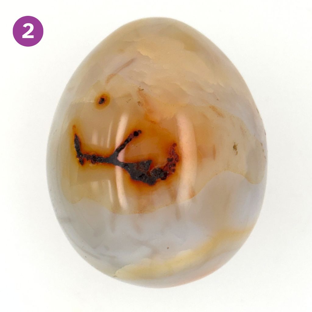 carnelian crystal polished egg