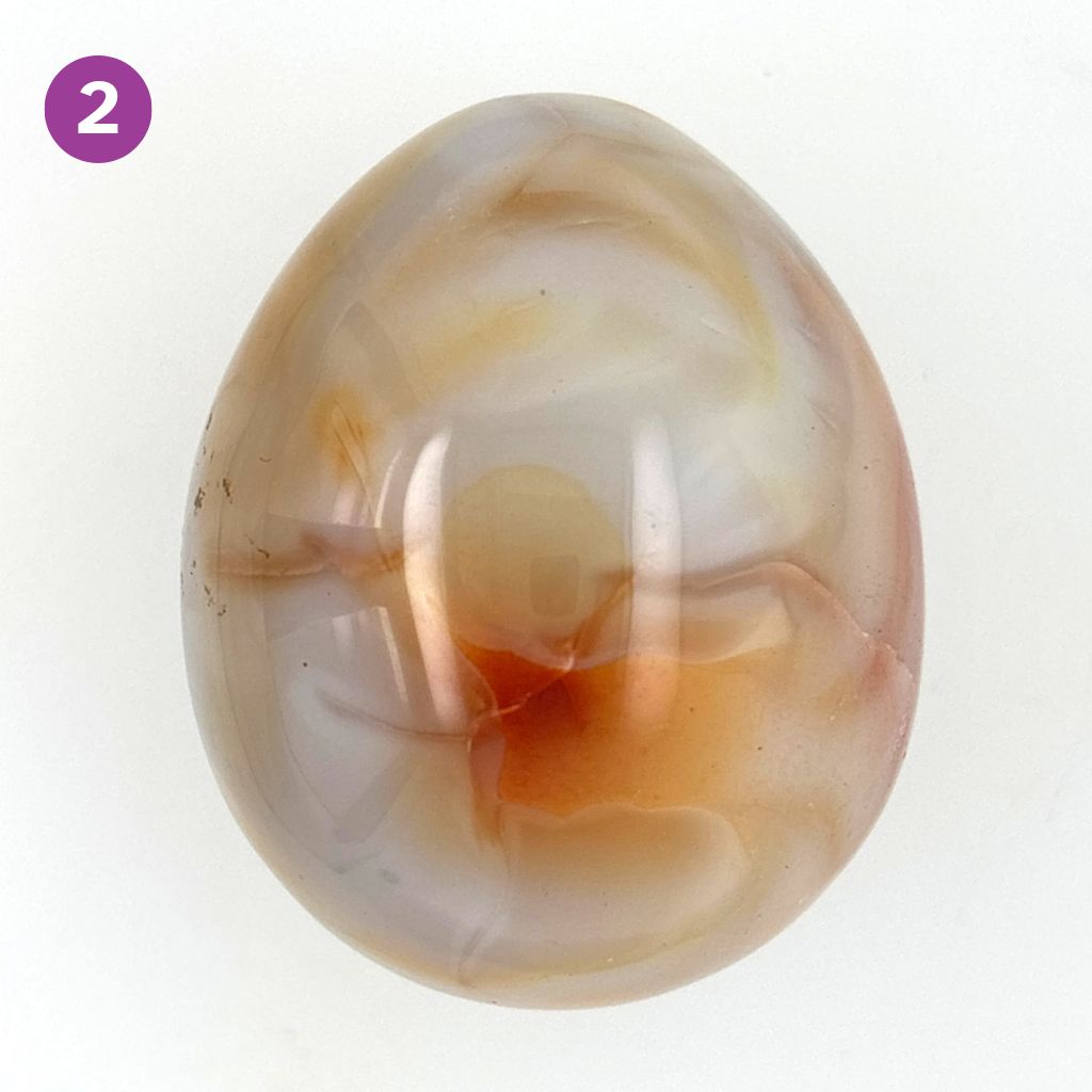 carnelian crystal polished egg