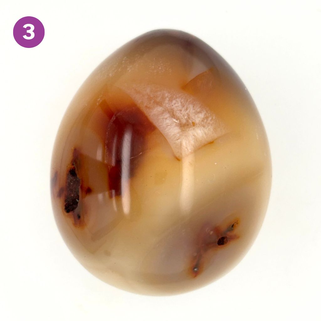 carnelian crystal polished egg