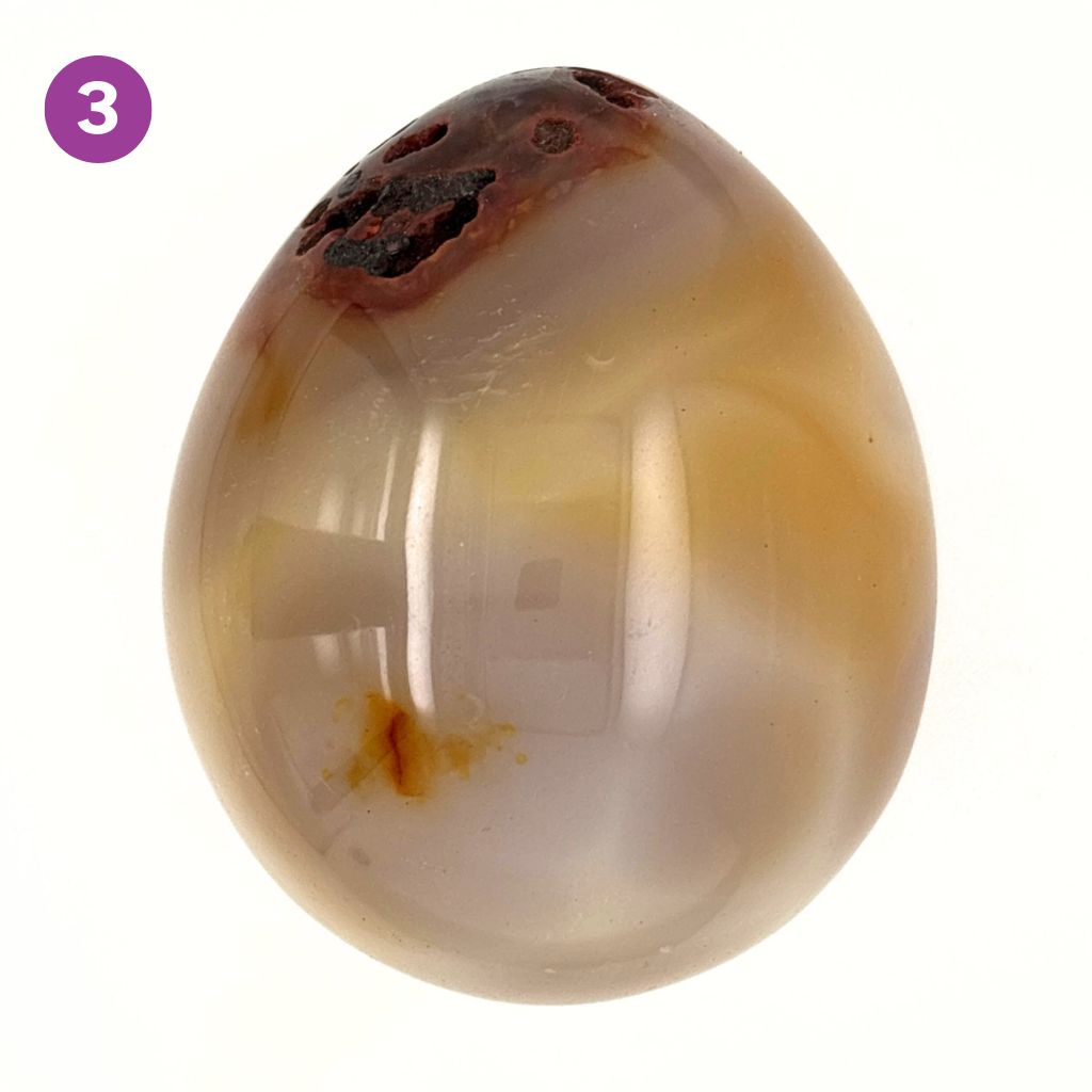 carnelian crystal polished egg