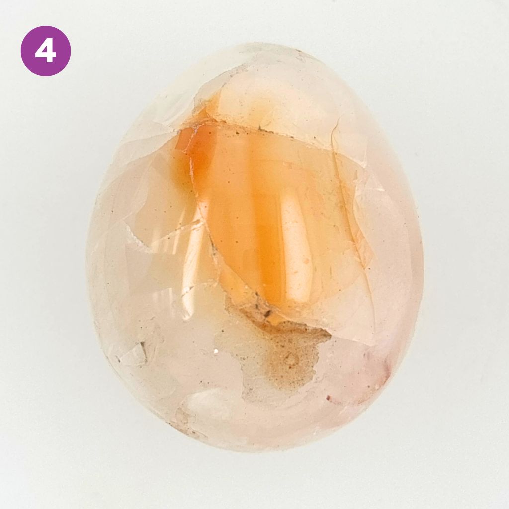 carnelian crystal polished egg