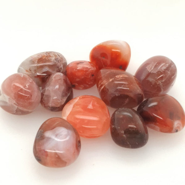 Tumbled Carnelian Polished Natural Stones - 25mm Tumble Gemstone Spiritual Gifts Reiki