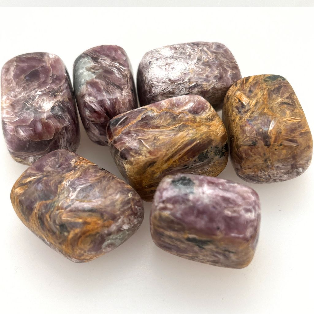 charoite tumble stones