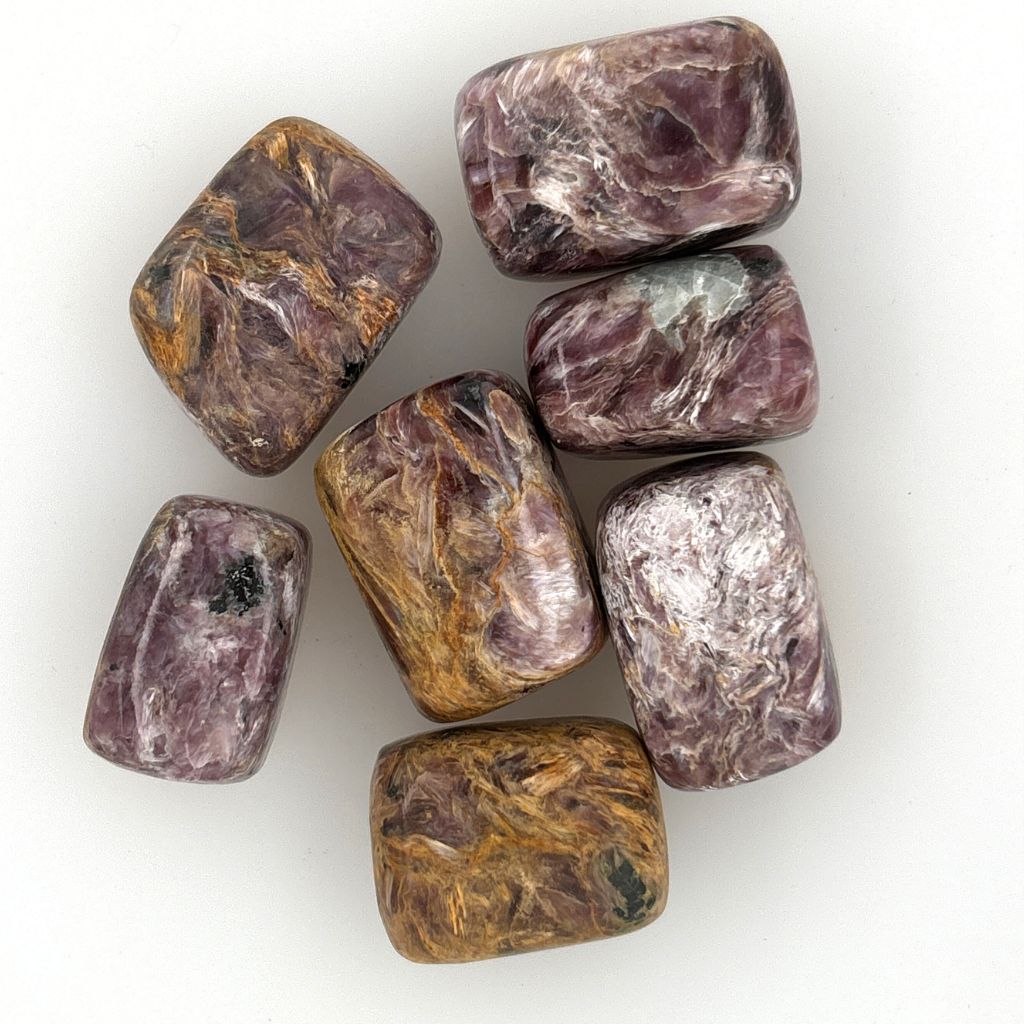 charoite tumble stones