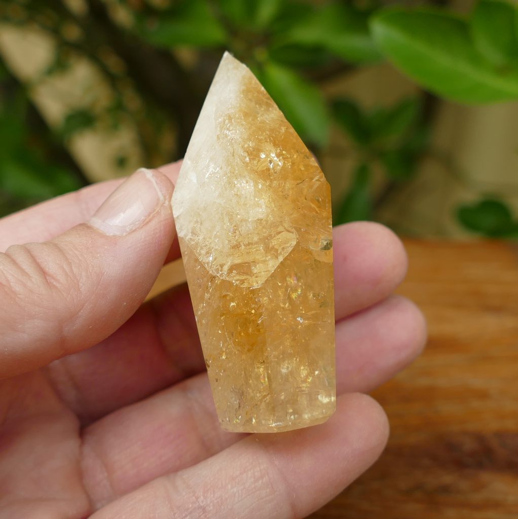 citrine baked polished point