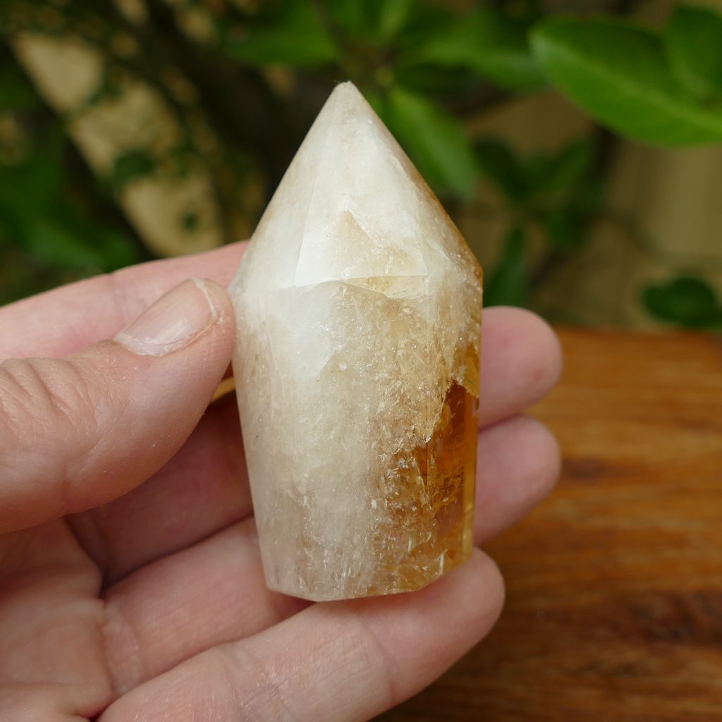 citrine baked polished point