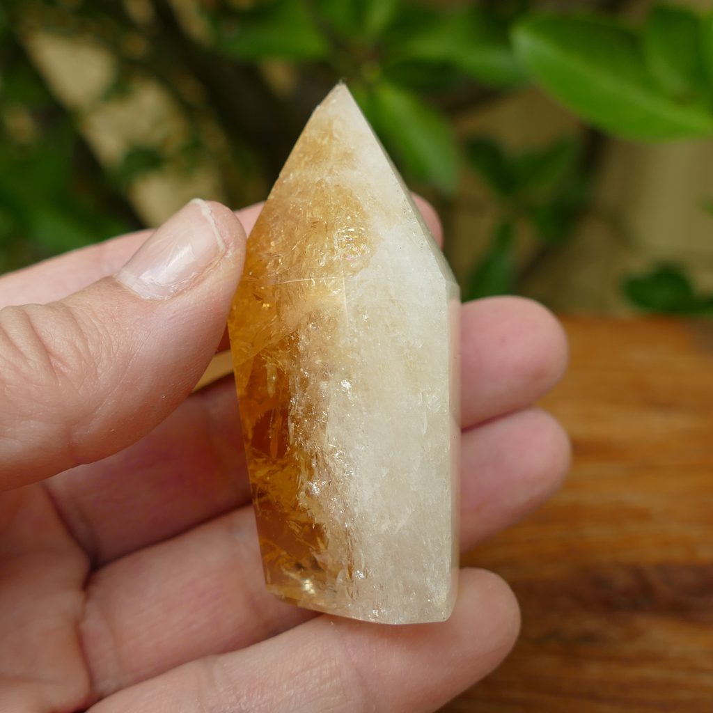 citrine baked polished point