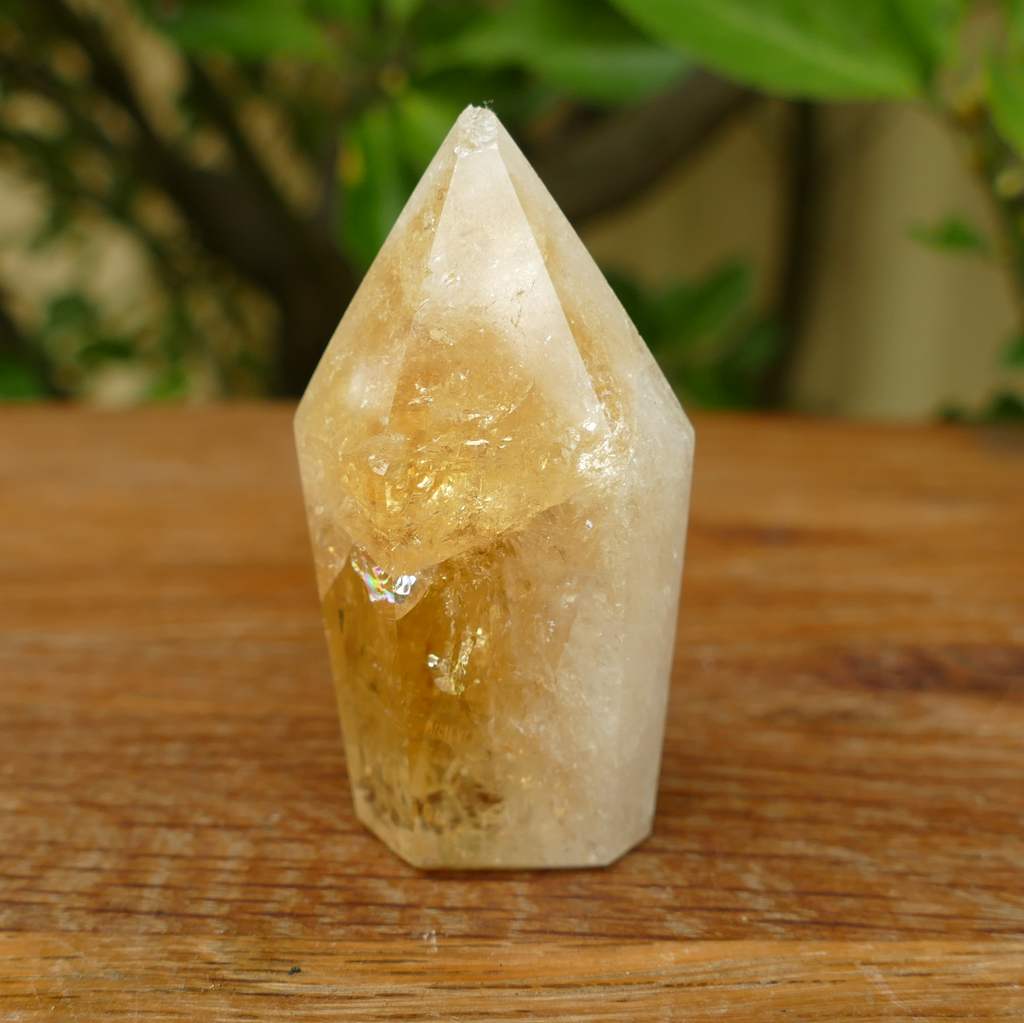 citrine baked polished point