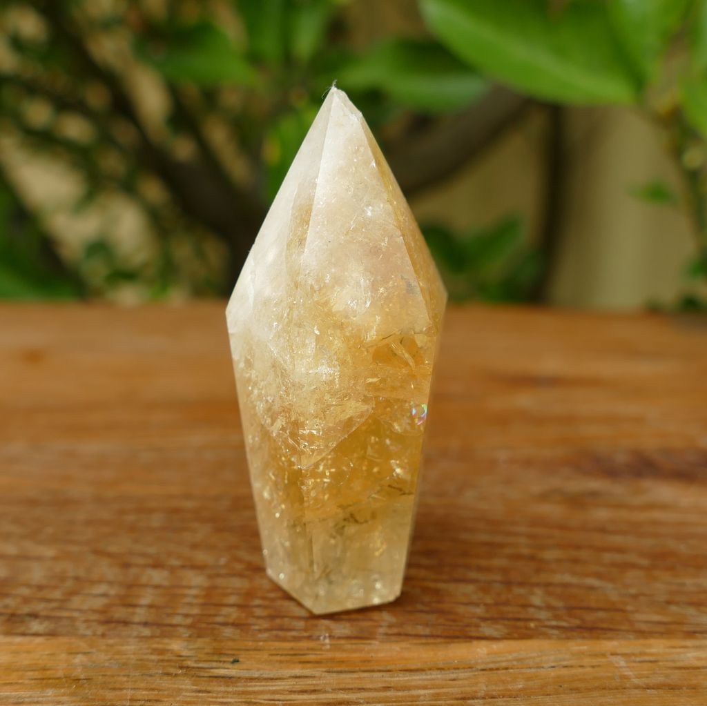 citrine baked polished point