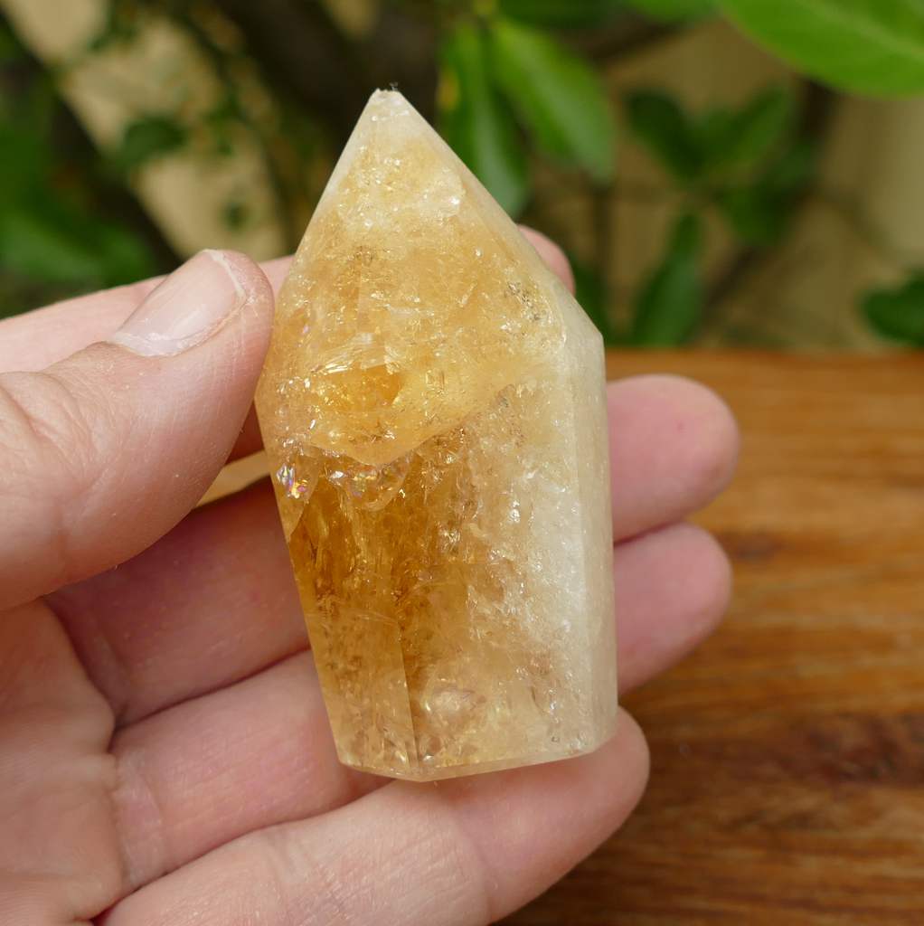 citrine baked polished point