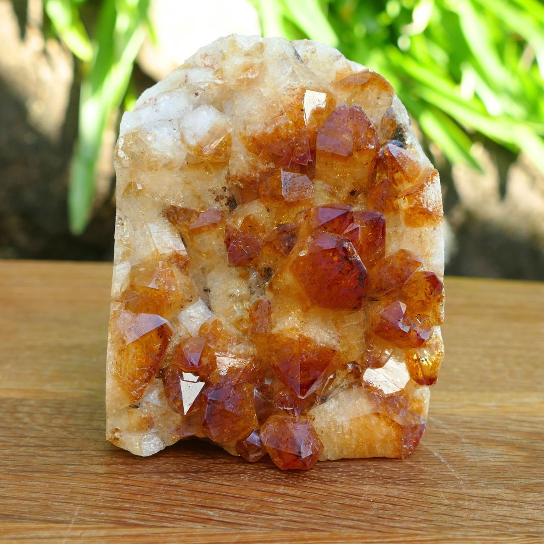Large Citrine Crystal Cluster 813g | Standing Citrine Display