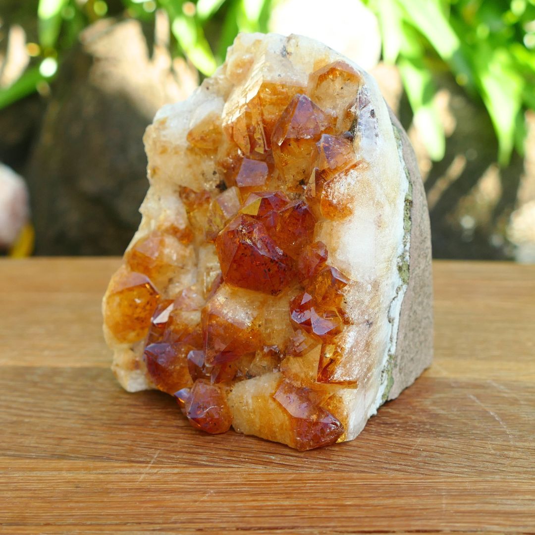 Large Citrine Crystal Cluster 813g | Standing Citrine Display