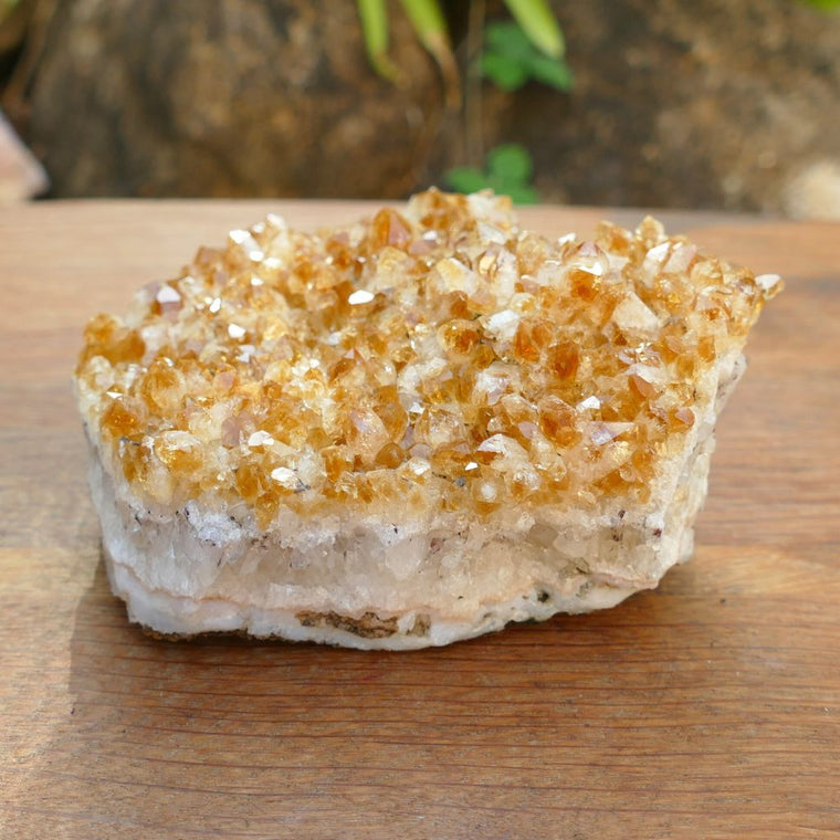 citrine crystal cluster