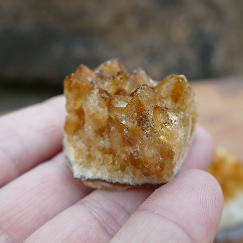 5 pack small citrine clusters
