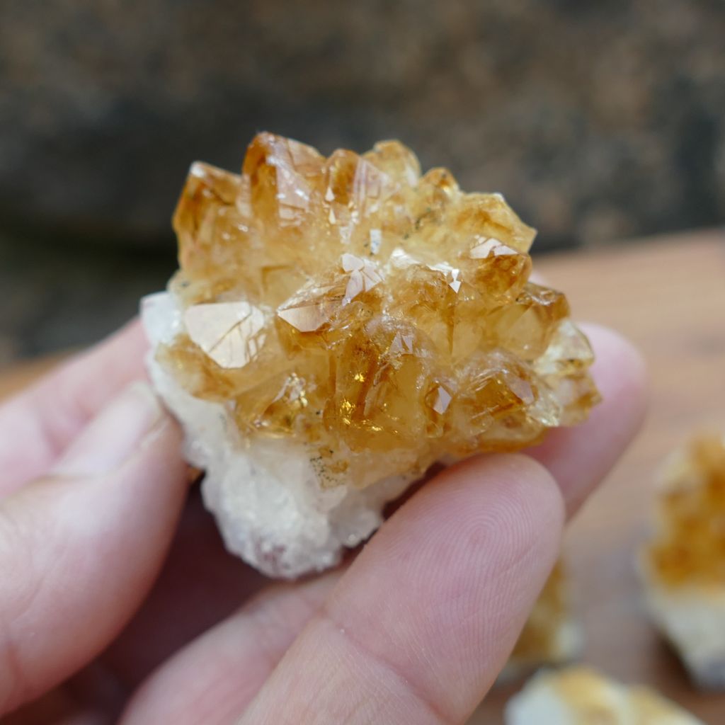 5 pack small citrine clusters