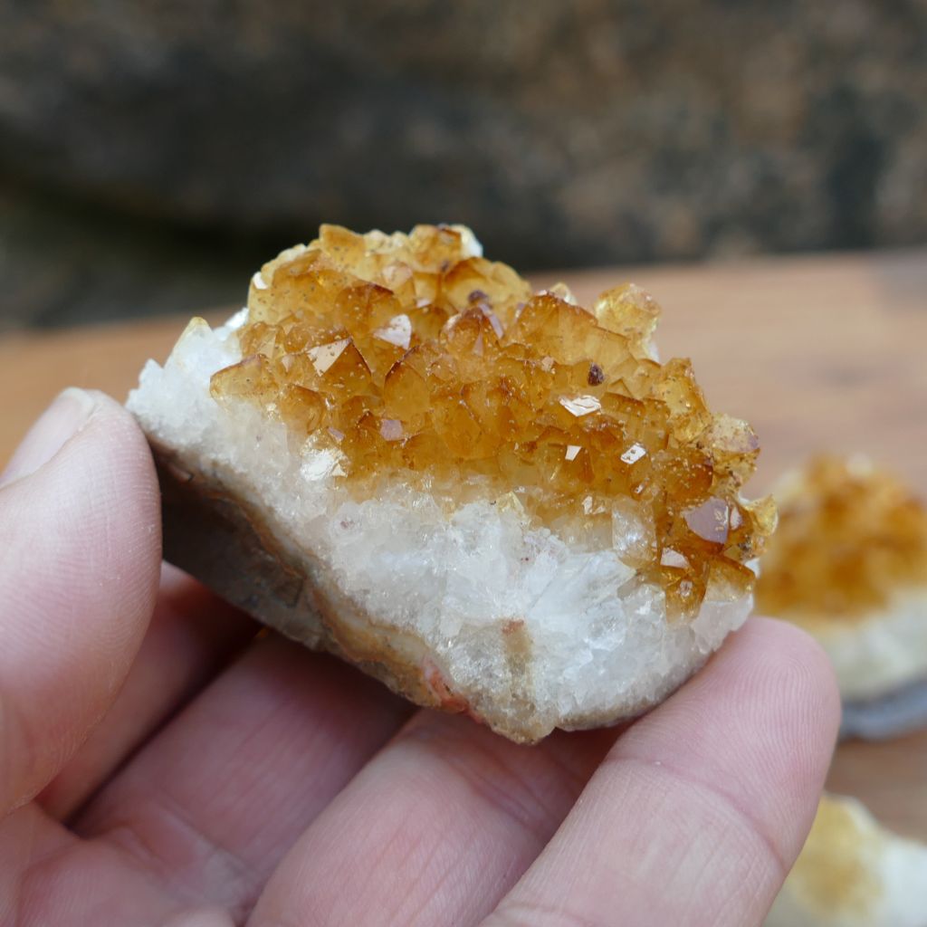 5 pack small citrine clusters