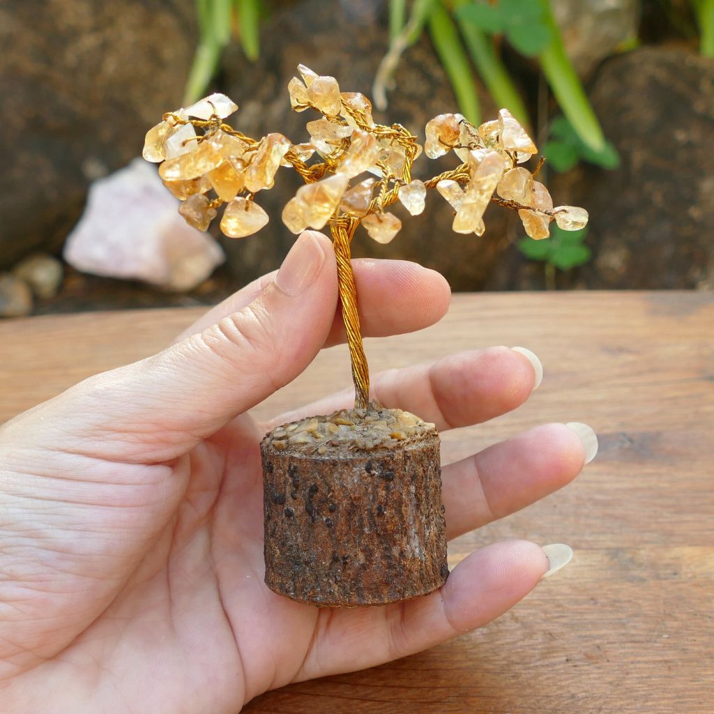 citrine crystal gem tree