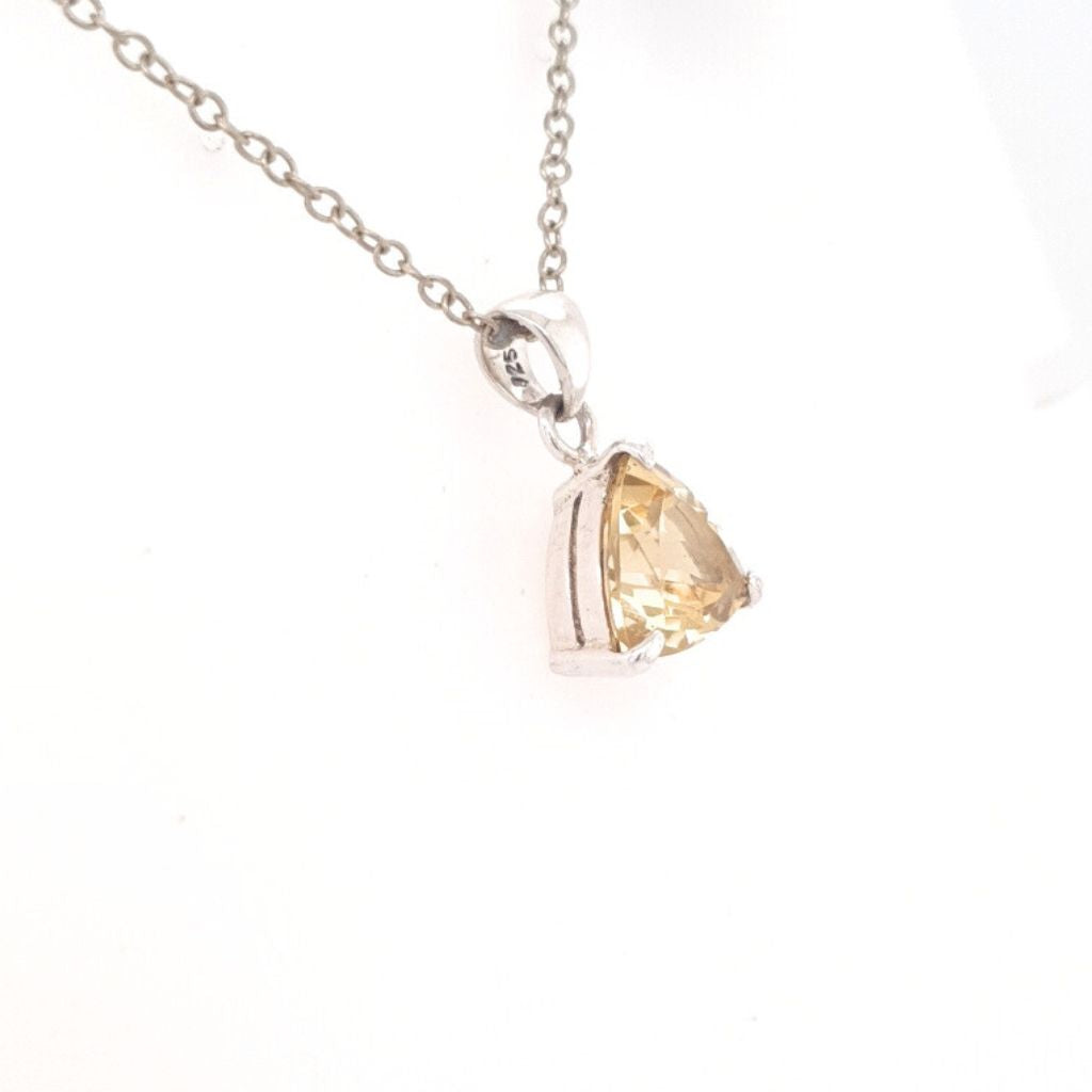 citrine faceted pendant