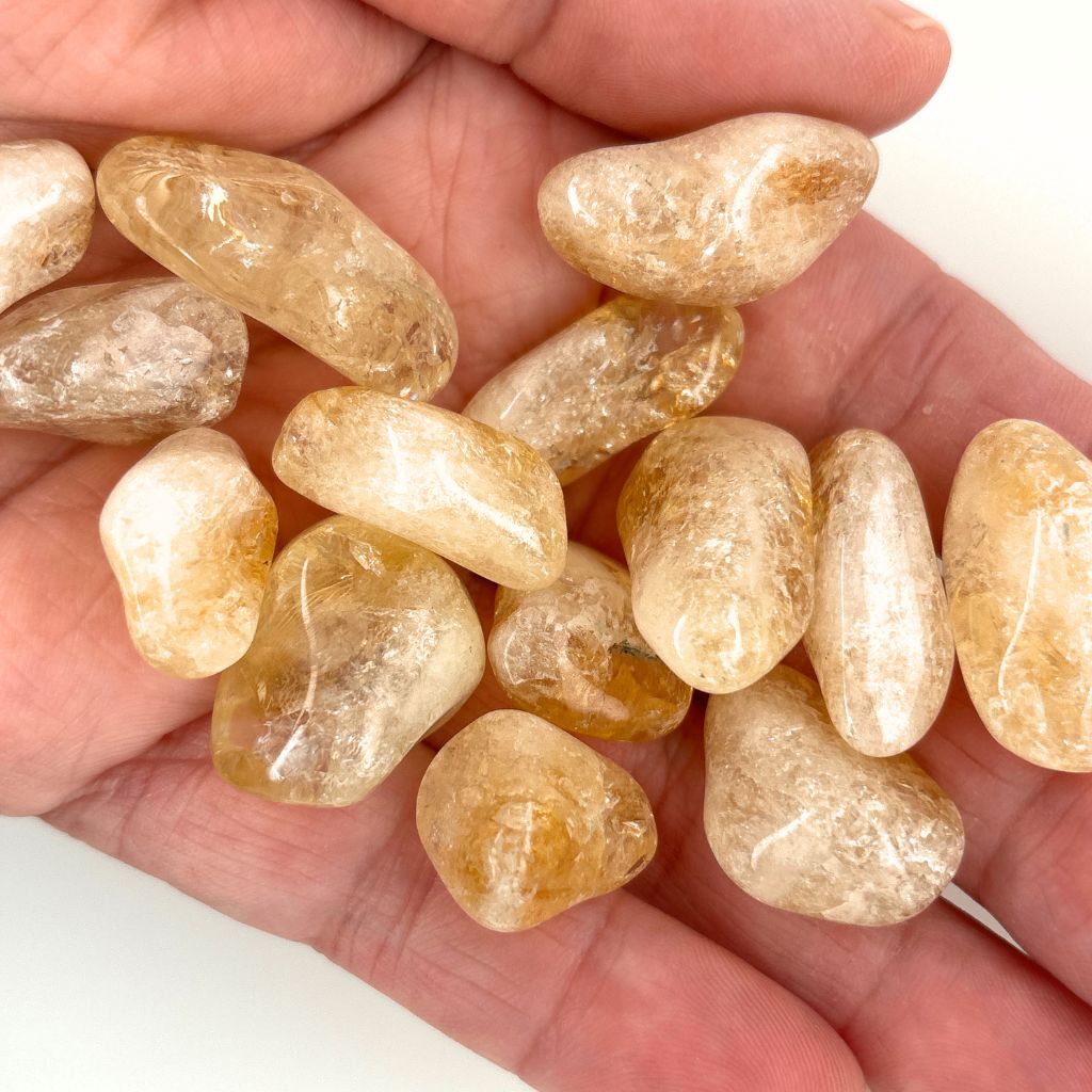 Tumbled Citrine Stones | Polished Citrine Crystal Gemstones