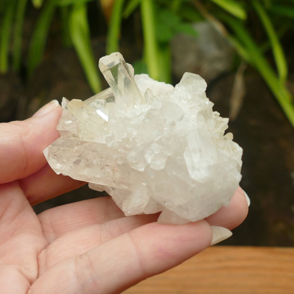 clear quartz cluster