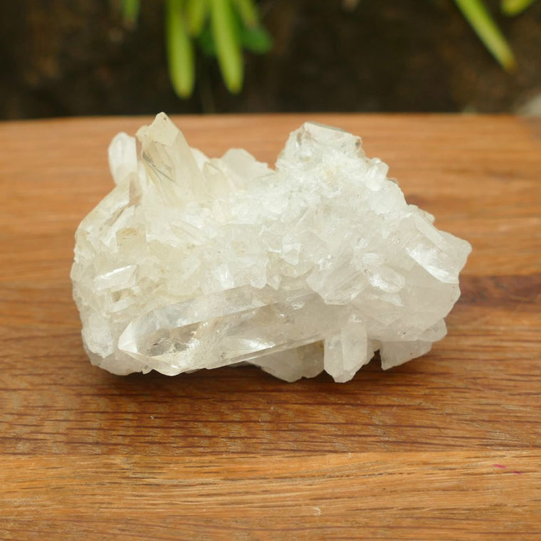 clear quartz cluster