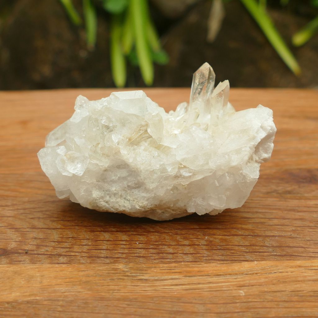 clear quartz cluster
