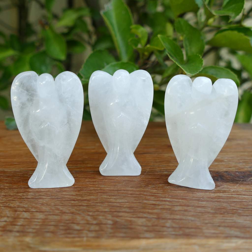 clear quartz crystal angel